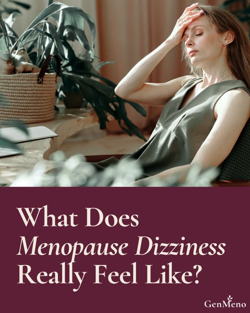 GenMeno social post: What does menopause dizziness really feel like?