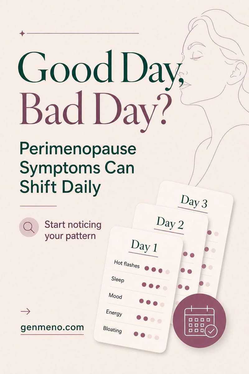 GenMeno sample: Good day, bad day? Perimenopause symptoms can shift daily
